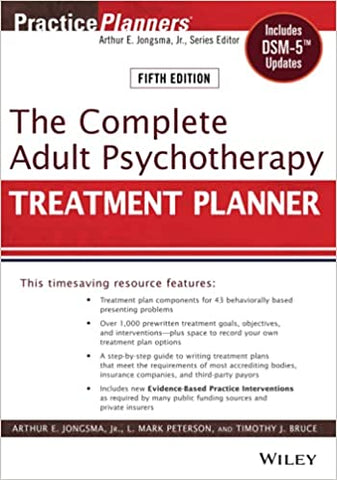 The Complete Adult Psychotherapy Treatment Planner: Includes DSM-5 Updates 5th Edition